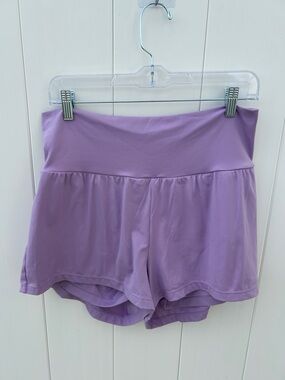 Halara Lavender Athletic Skort Women’s Large High Rise Tennis Running Shorts